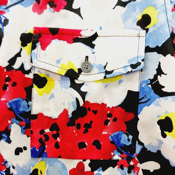 Blouse Size 2XL Romantic Casual Bloomcore Preppy Resort Vacation Vibrant Whimsy - Picture 3 of 16